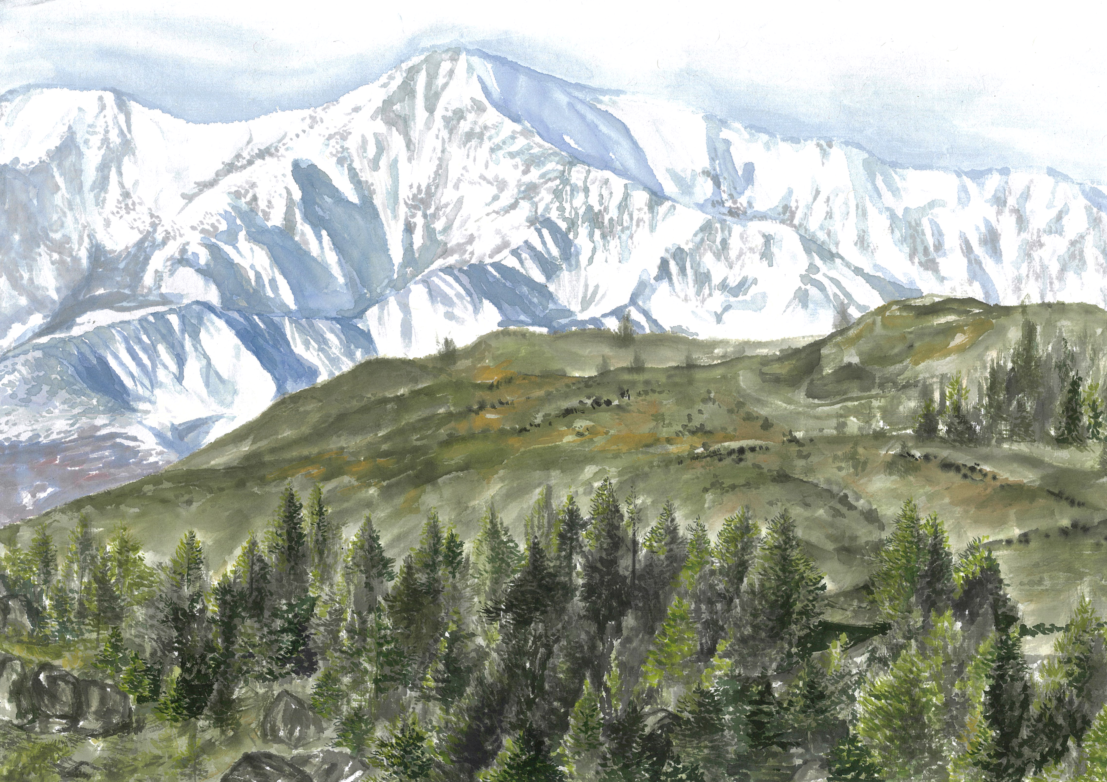 Mountain actual image